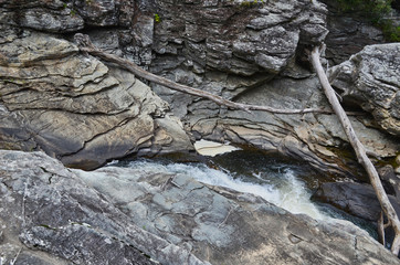 Water Eroded Slate Rock with Creek Texture