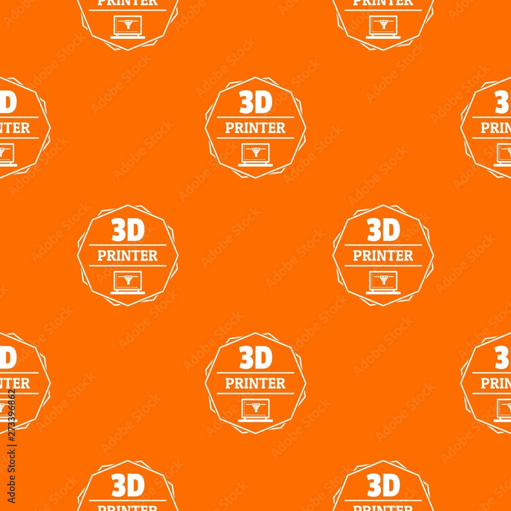 Poster modeling 3d printing pattern vector orange for any web design best