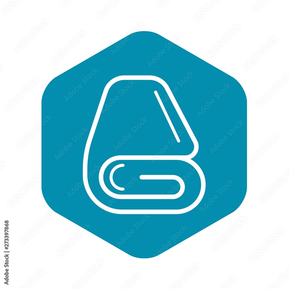 Poster spa towel icon. outline spa towel vector icon for web design isolated on white background