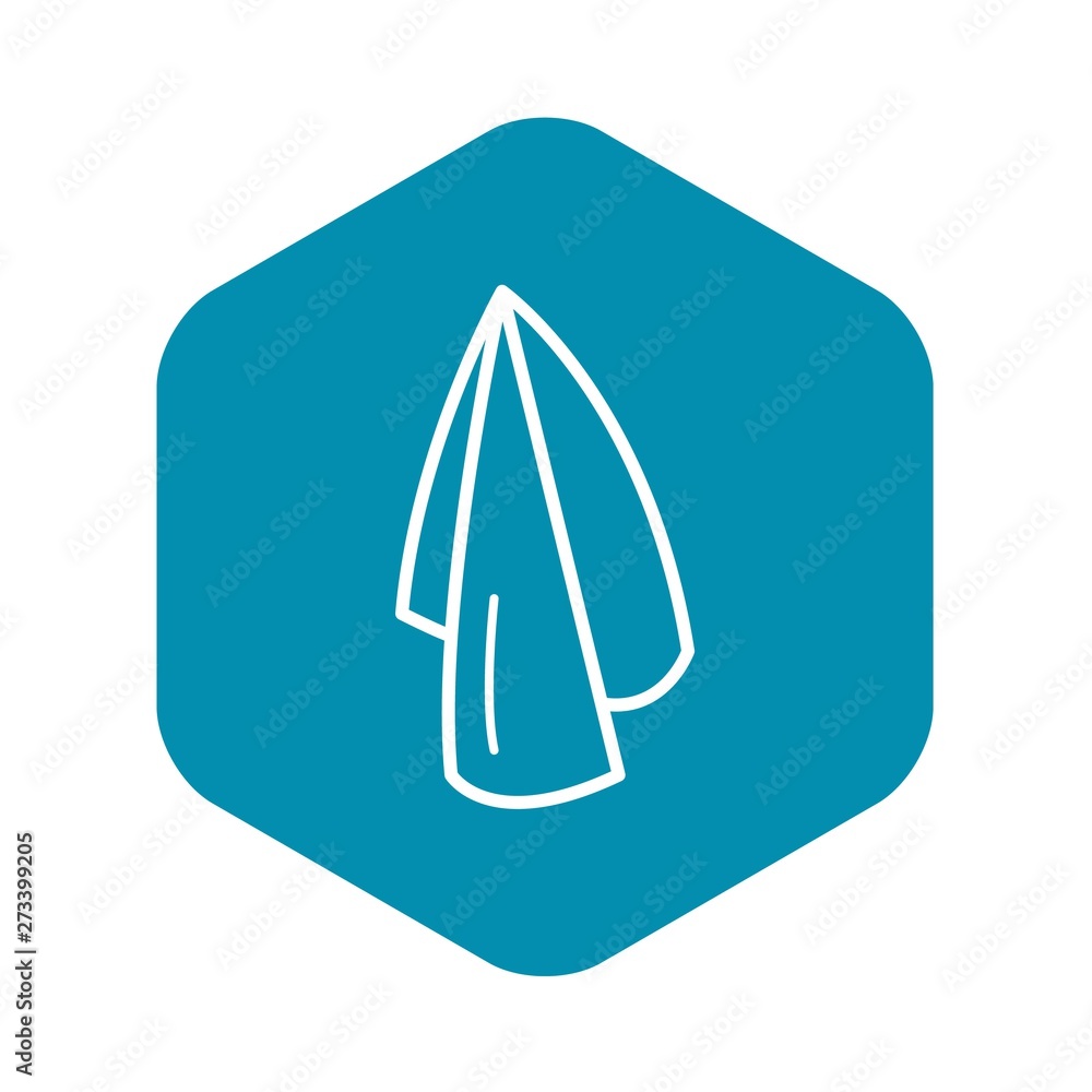 Aufkleber wet towel icon. outline wet towel vector icon for web design isolated on white background