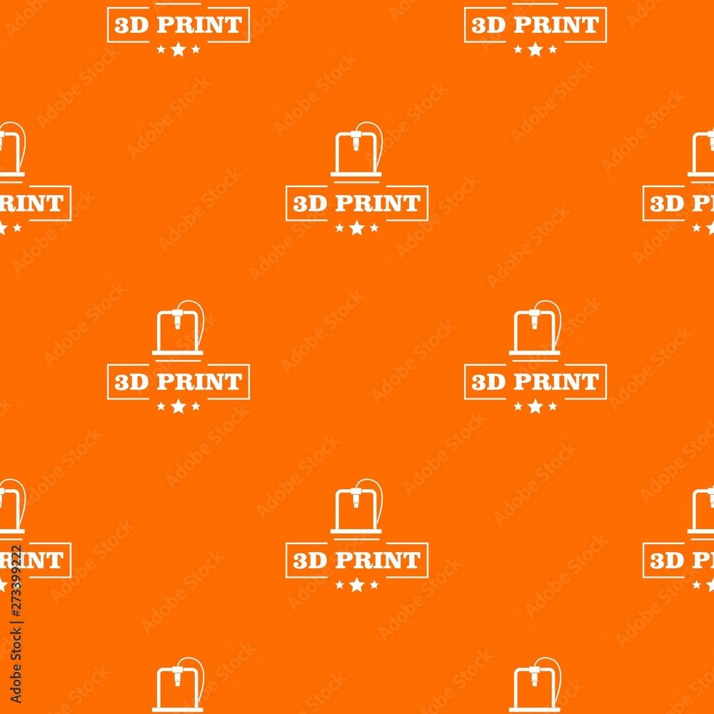 Poster production 3d printing pattern vector orange for any web design best