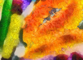 Vintage grunge background texture, abstract fancy oil pattern, shape colorful backdrop, simple design template in pastel color tones, close up macro concrete. HD wallpaper. Stock.