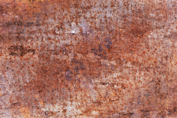 Grunge metal coroded texture. Old rusty metal plate heavily aged corrosion stain creates a grungy frame.