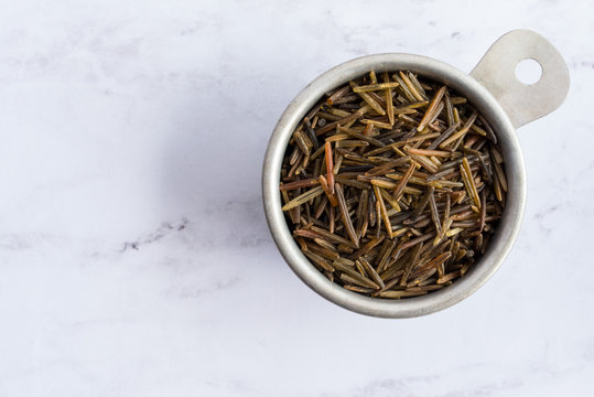 Minnesota Wild Rice In A Measuring Cup