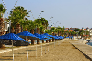 Old Town Eski Foca in Izmir, Turkey.