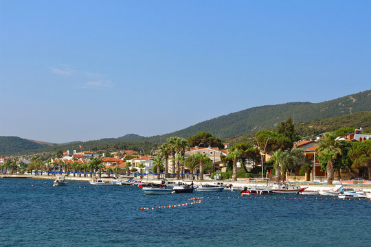 Old Town Eski Foca in Izmir, Turkey.