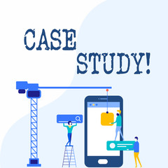 Handwriting text writing Case Study. Conceptual photo record of research into development of particular situation Staff Working Together for Common Target Goal with SEO Process Icons