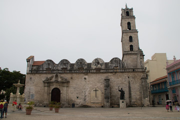 A Spanish colonial church in Havana, Cuba