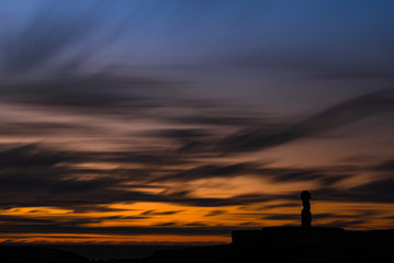 Atardecer en isla de Pascua