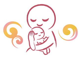 母　赤ん坊　だっこ