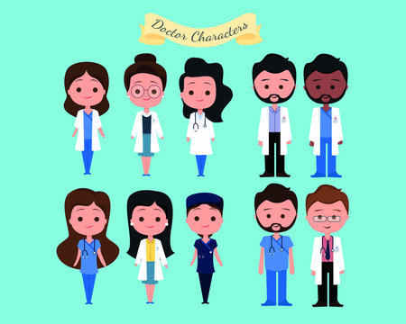 Set of Doctor Characters. Avatar or People