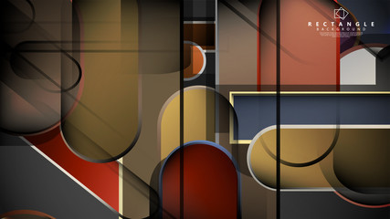 Abstract background Round rectangle in brick and stone colors