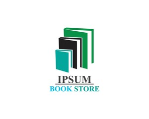 Book Store logo illustration template vector