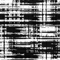 Grunge is black and white. Abstract seamless vector texture. Old worn surface in scratches.