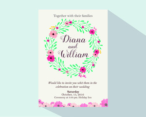 Wedding invitation card 