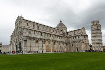 Leaning Tower and cathedral