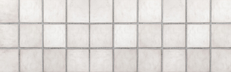 Panorama of White stone floor texture and seamless background