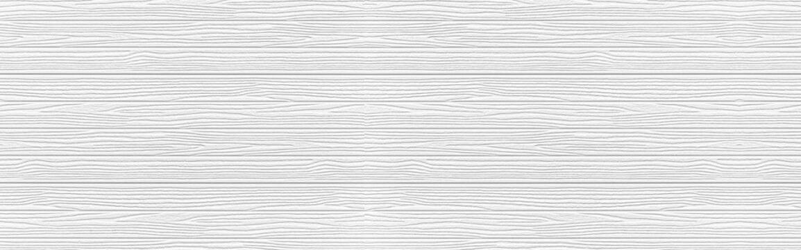 Panorama of White natural wood texture and seamless background
