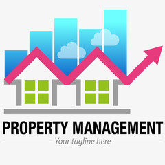 Vector abstract, Property management symbol or logo