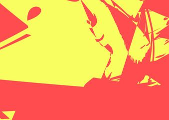 Modern art. Colorful contemporary artwork. Color geometric strokes.