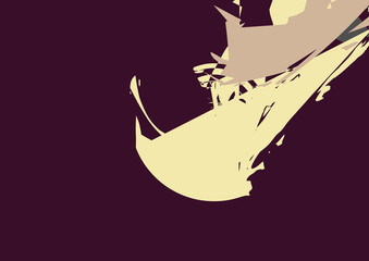 Modern art. Colorful contemporary artwork. Color geometric strokes.