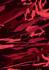 Modern art. Colorful contemporary artwork. Color geometric strokes.