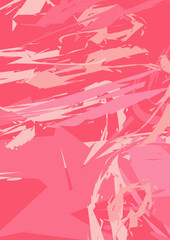 Modern art. Colorful contemporary artwork. Color geometric strokes.