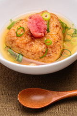 焼きおにぎりの茶漬け