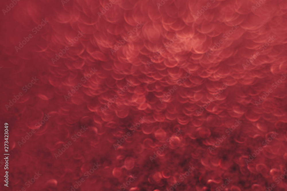 Poster Beautiful red bokeh on a abstract background.