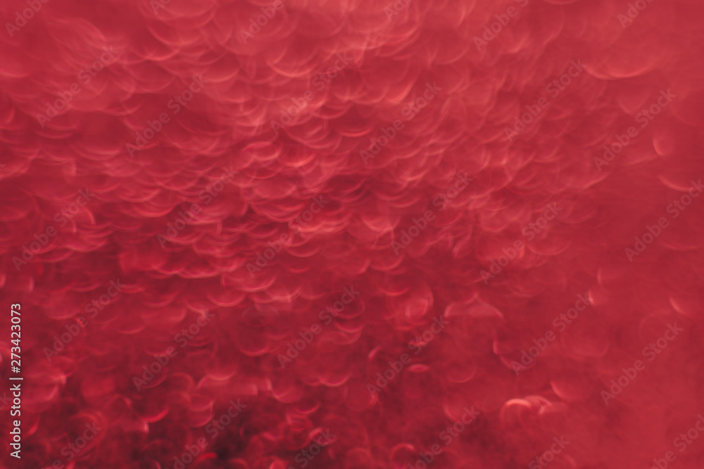 Poster Beautiful red bokeh on a abstract background.