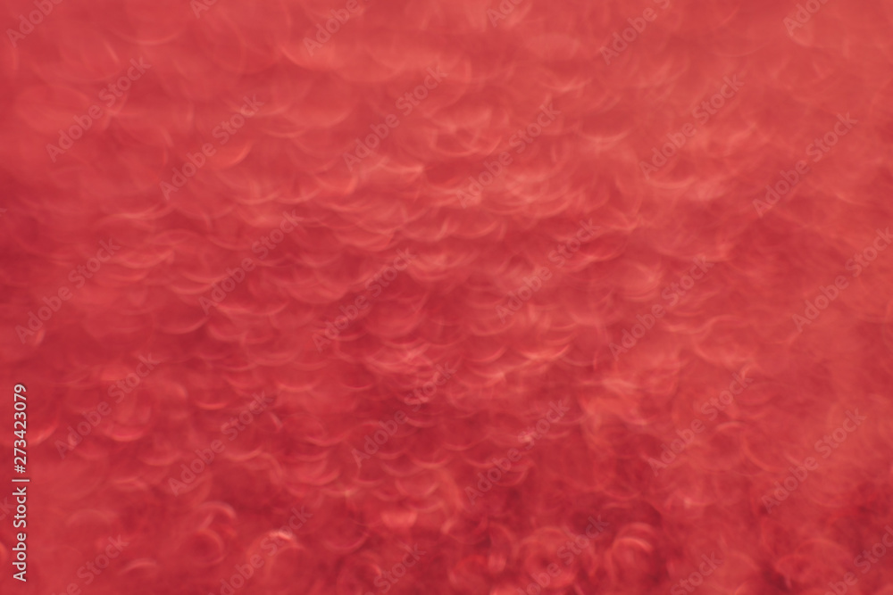 Poster Beautiful red bokeh on a abstract background.