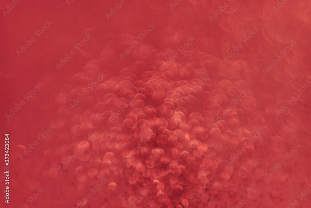 Aufkleber beautiful red bokeh on a abstract background.