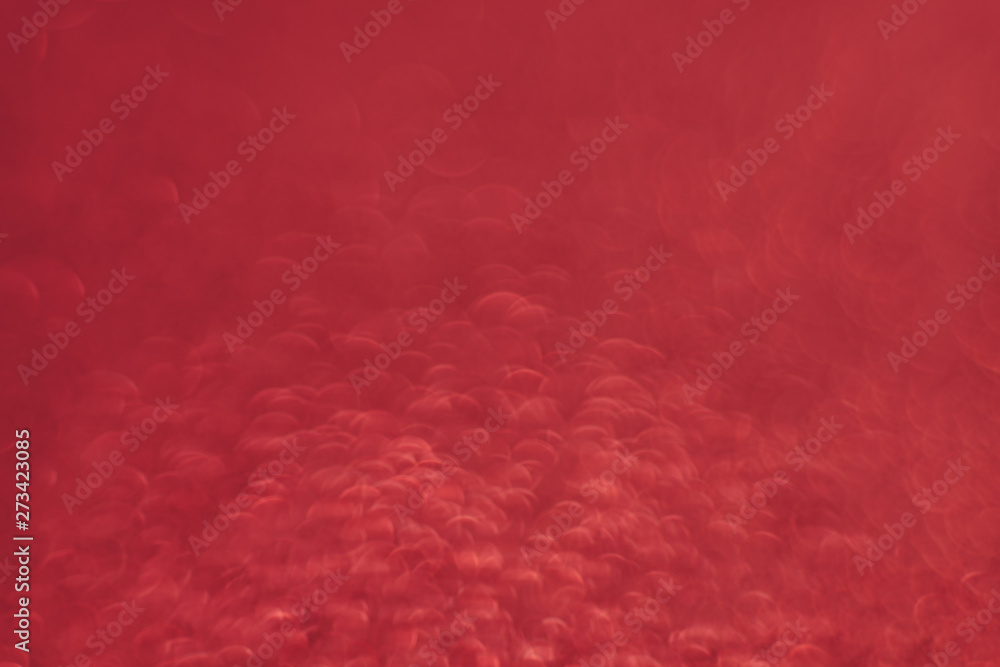 Poster Beautiful red bokeh on a abstract background.