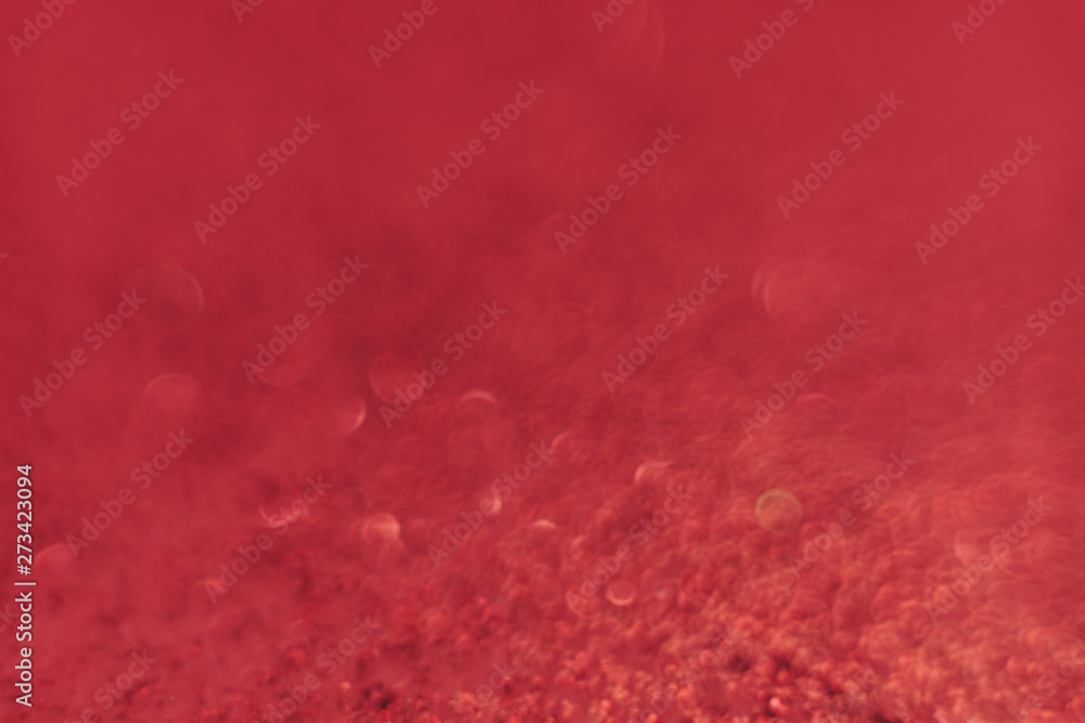 Poster Beautiful red bokeh on a abstract background.