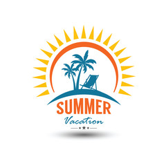 Fototapeta premium Summer emblem