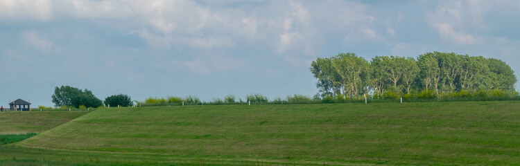 Dutch country view  to dike
