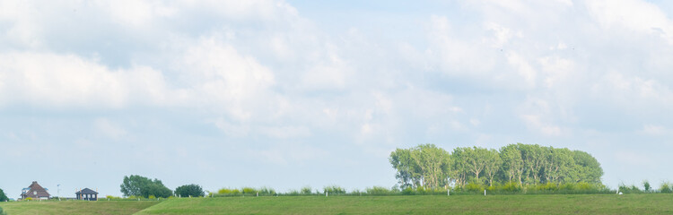 Dutch country view  to dike