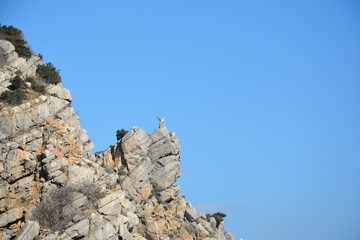 mountain, sky, natur bluecliff