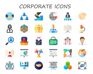 corporate icon set