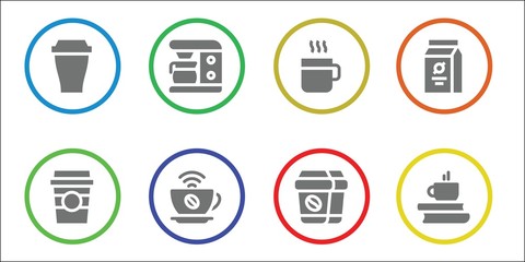 espresso icon set