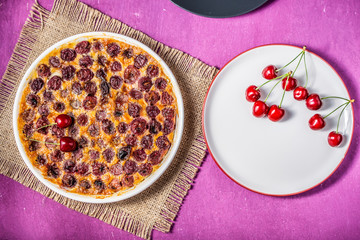 Cherry French Cake clafoutis