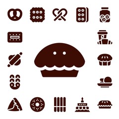 pastry icon set
