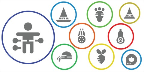 pumpkin icon set