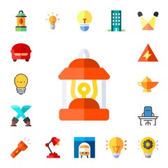 lamp icon set