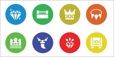 jewelry icon set
