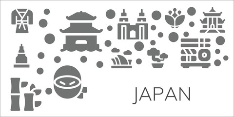 Fototapeta na wymiar japan icon set