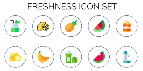 freshness icon set