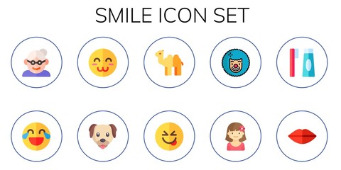 smile icon set