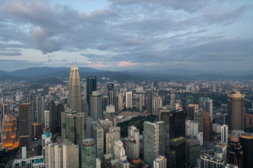 Petronas twin towers  in Kuala Lumpur