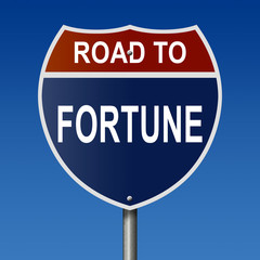 Road to Fortune Highway Sign